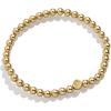 BaubleBar 18K Gold Birthstone Pisa Stretch Bracelet with Cubic Zirconia Stones for Women, Gold Plated Sterling Silver(Topaz-Colored)