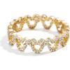 BaubleBar Disney’s Mickey Mouse Outline 18K Gold-Plated Sterling Silver Ring(Pavé)