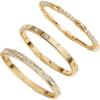 BaubleBar Maddie 18K Gold Ring Set(Gold-Colored/Pavé)
