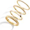 BaubleBar Mamie 18K Gold-Plated Sterling Silver Ring Set(Gold-Colored)