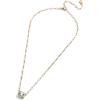 BaubleBar Blythe Birthstone Pendant Necklace for Women on a Delicate Paperclip Chain, Fashion Jewelry, Meaningful Gifts for Women, Perfect for the Holidays(Light Blue)
