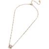 BaubleBar Blythe Birthstone Pendant Necklace for Women on a Delicate Paperclip Chain, Fashion Jewelry, Meaningful Gifts for Women, Perfect for the Holidays(Light Purple)