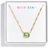 BaubleBar Blythe Birthstone Pendant Necklace for Women on a Delicate Paperclip Chain, Fashion Jewelry, Meaningful Gifts for Women, Perfect for the Holidays(Clear)