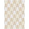 BaubleBar On Repeat Custom Blanket, Pink/Orange, Letter M(Natural/Beige)