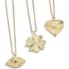 BaubleBar High Frequency Heart Pendant Necklace – Hypoallergenic 21″ Gold-Plated Brass with Beautiful Glass Stones