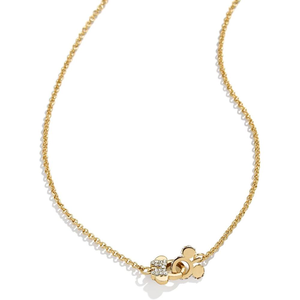 imageBaubleBar Mickey Mouse amp Minnie Mouse Disney Better Half Necklace  ClearGold