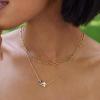 BaubleBar Mickey Mouse & Minnie Mouse Disney Better Half Necklace – Clear/Gold