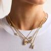 BaubleBar Renee Charm Necklace(Clear)