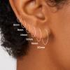 BaubleBar Disney’s Minnie Mouse 18K Gold-Plated Sterling Silver Huggie Earrings(Gold – Huggie)