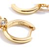 BaubleBar Disney’s Minnie Mouse 18K Gold-Plated Sterling Silver Huggie Earrings(Pave – Huggie)