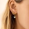 BaubleBar Disney’s Minnie Mouse 18K Gold-Plated Sterling Silver Huggie Earrings(Pave – Huggie)