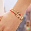 BaubleBar Mickey Mouse Disney Repeating Tennis Bracelet(Clear/Gold)