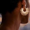 BaubleBar Special Occasion Earrings – Perfect Night Out Jewelry, Fashion Earrings for Women(Jaskamal – Hoop)