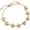 BaubleBar Disney Gold-Plated Brass Pull-Tie Bracelet(Minnie Mouse)