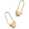 BaubleBar Disney’s Mickey Mouse 18K Gold-Plated Sterling Silver Safety Pin Earrings – Gold