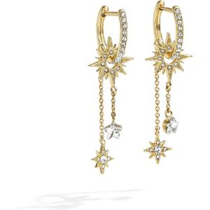 BaubleBar Special Occasion Earrings – Perfect Night Out Jewelry, Fashion Earrings for Women(Galaxy – Hoop)
