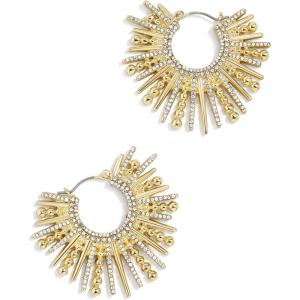 BaubleBar Special Occasion Earrings – Perfect Night Out Jewelry, Fashion Earrings for Women(Jaskamal – Hoop)