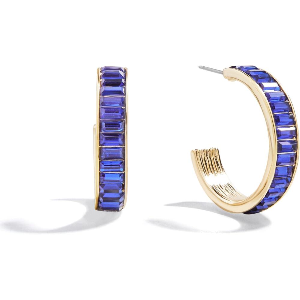 imageBaubleBar Hoop and Drop Earrings for Women Fashion Jewelry Beautiful and Giftable EarringsBlue Hoop