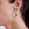 BaubleBar Hoop and Drop Earrings for Women, Fashion Jewelry, Beautiful and Giftable Earrings(Light Blue (Hoop))