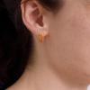 BaubleBar Hoop and Drop Earrings for Women, Fashion Jewelry, Beautiful and Giftable Earrings(Light Orange (Huggie))