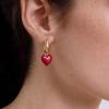 BaubleBar Hoop and Drop Earrings for Women, Fashion Jewelry, Beautiful and Giftable Earrings(Red (Drop))