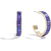 BaubleBar Hoop and Drop Earrings for Women, Fashion Jewelry, Beautiful and Giftable Earrings(Blue (Hoop))