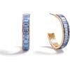 BaubleBar Hoop and Drop Earrings for Women, Fashion Jewelry, Beautiful and Giftable Earrings(Light Blue (Hoop))