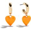 BaubleBar Hoop and Drop Earrings for Women, Fashion Jewelry, Beautiful and Giftable Earrings(Light Orange (Drop))
