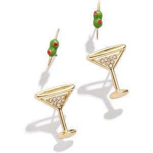 BaubleBar Martini and Olive Earring Set