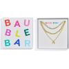BaubleBar Kenna Pre-Layered Initial Necklace, Gold-Plated, Fashion Jewelry, Gifts for Women, Beautiful and Trendy(Q)