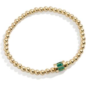 BaubleBar Tatum Birthstone Bracelet(Emerald)