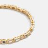 BaubleBar Kayden Gold-Plated Brass Tennis Bracelet for Women – Trendy, Chic, & Hypoallergenic Gold-Plated Tennis Bracelet, Beautiful Cubic Zirconia Stones in Mixed Shapes(Neutral Tones)