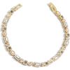 BaubleBar Kayden Gold-Plated Brass Tennis Bracelet for Women – Trendy, Chic, & Hypoallergenic Gold-Plated Tennis Bracelet, Beautiful Cubic Zirconia Stones in Mixed Shapes(Neutral Tones)