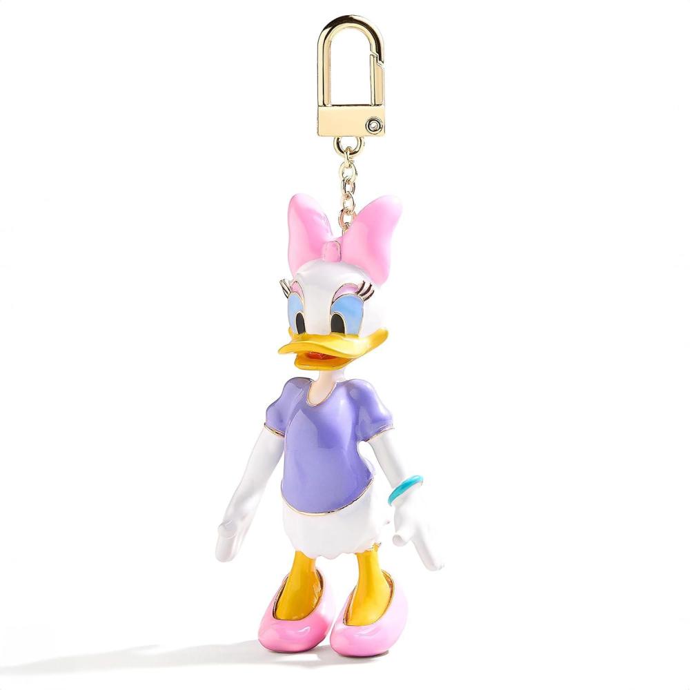 imageBaubleBar Licensed 3D Bag Charms for All Ages  Cute Character Keychains to Display on Backpacks and PursesEnamel Daisy Duck