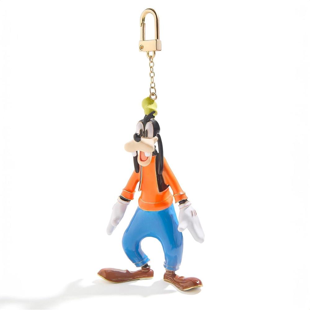 imageBaubleBar Licensed 3D Bag Charms for All Ages  Cute Character Keychains to Display on Backpacks and PursesEnamel Goofy