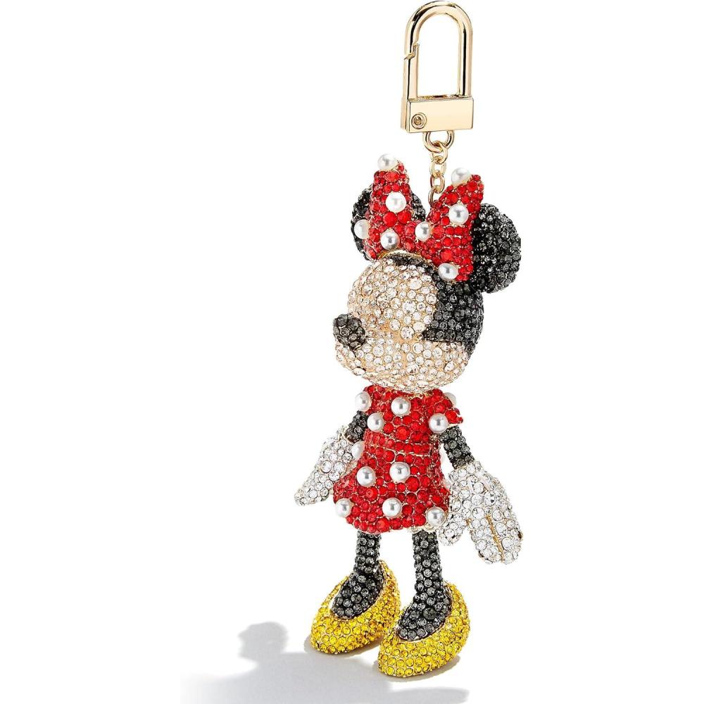 imageBaubleBar Licensed 3D Bag Charms for All Ages  Cute Character Keychains to Display on Backpacks and PursesPav  Minnie Mouse