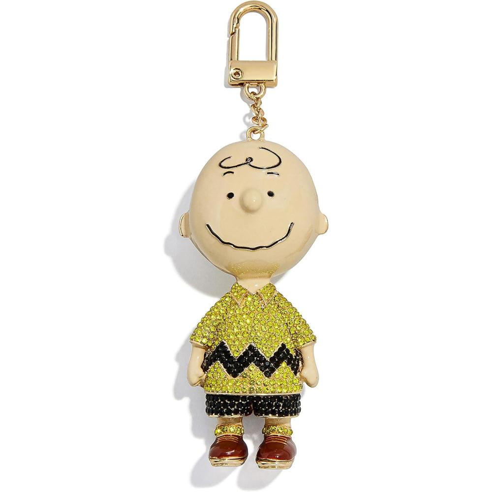 imageBaubleBar Licensed 3D Bag Charms for All Ages  Cute Character Keychains to Display on Backpacks and PursesPeanuts  Charlie Brown