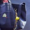 BaubleBar Licensed 2D Bag Charms – Assorted Character Keychains for All Ages – Perfect for Gifting(Monsters Inc – Mike Wazowski)