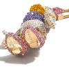 BaubleBar Licensed 3D Bag Charms for All Ages – Cute Character Keychains to Display on Backpacks and Purses(Pavé – Daisy Duck)