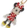 BaubleBar Licensed 3D Bag Charms for All Ages – Cute Character Keychains to Display on Backpacks and Purses(Pavé – Minnie Mouse)