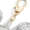 BaubleBar Licensed Halloween, Christmas, Seasonal Bag Charms – Giftable and Fun Keychains for All Ages(Mickey Mouse Fair Isle Icon)