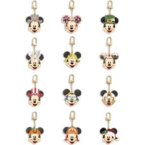 BaubleBar Licensed 2D Bag Charms – Assorted Character Keychains for All Ages – Perfect for Gifting(Mickey Mouse – 12 Months)