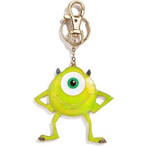 BaubleBar Licensed 2D Bag Charms – Assorted Character Keychains for All Ages – Perfect for Gifting(Monsters Inc – Mike Wazowski)