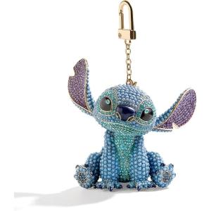 BaubleBar Licensed 3D Bag Charms for All Ages – Cute Character Keychains to Display on Backpacks and Purses(Lilo & Stitch – Stitch)