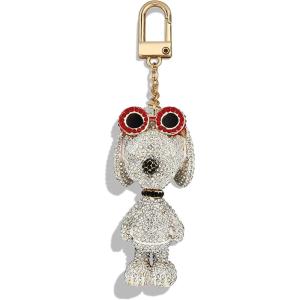 BaubleBar Licensed 3D Bag Charms for All Ages – Cute Character Keychains to Display on Backpacks and Purses(Peanuts – Snoopy)