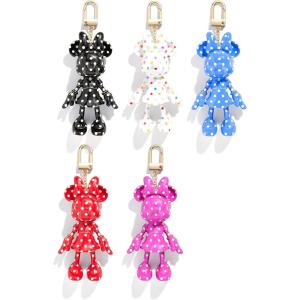 BaubleBar Licensed 3D Bag Charms for All Ages – Cute Character Keychains to Display on Backpacks and Purses(Pink)