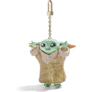 BaubleBar Licensed 3D Bag Charms for All Ages – Cute Character Keychains to Display on Backpacks and Purses(Star Wars – Grogu)