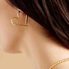 BaubleBar Heart Earrings Collection for Women, Gold Plated Hypoallergenic Fashion Jewelry(Emory Hoop – Gold)