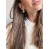 BaubleBar Heart Earrings Collection for Women, Gold Plated Hypoallergenic Fashion Jewelry(Haven Heart Drop – Clear/Gold)