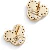 BaubleBar x Disney Demi-Fine Earrings – 18K Gold-Plated Sterling Silver Mickey Mouse Earrings, Perfect for Gifting(Mickey Mouse Pave (Stud))